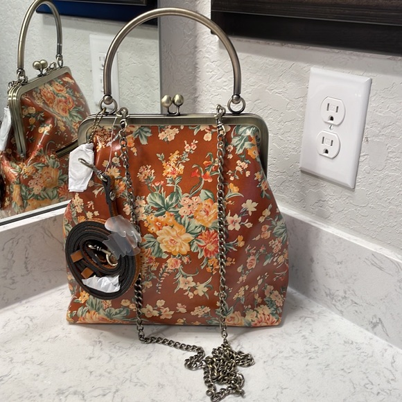 Patricia Nash Bags Nwt Patricia Nash Leather Novella Frame Bag With